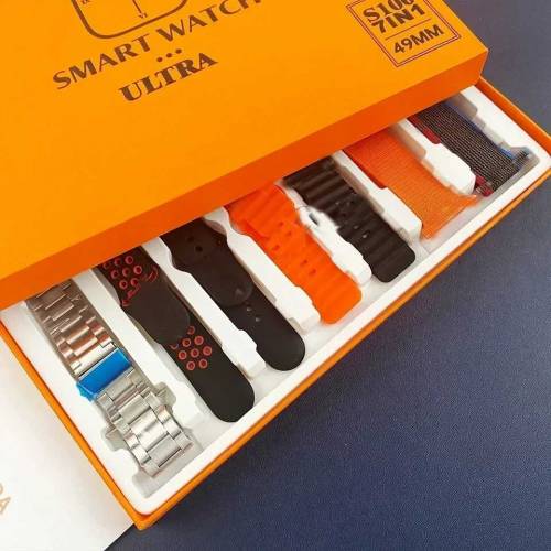7 in 1 Ultra Smart Watch 2.02 infinity Display 7 strap watch 