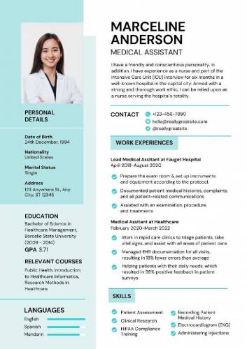 Professional CV maker and Graphic designer.