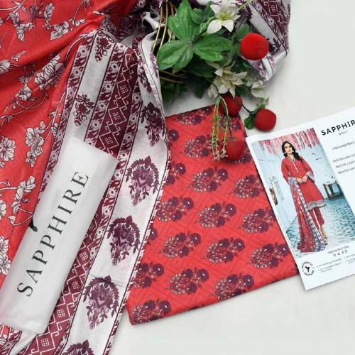 3pc unstitched lawn collection