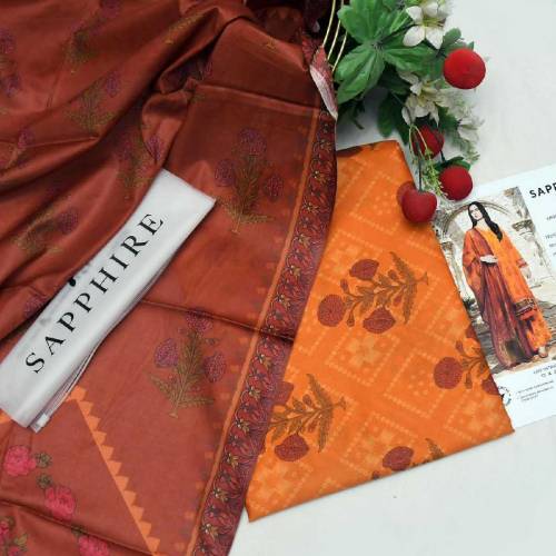 3pc unstitched lawn collection