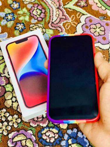 iphone 14 10/10 Condition red color 128 GB and JV with box 