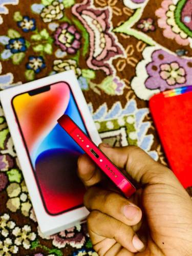 iphone 14 10/10 Condition red color 128 GB and JV with box 