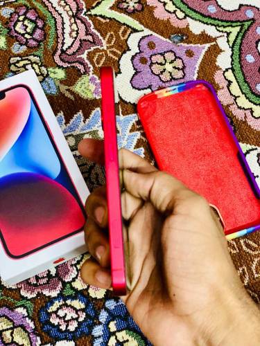 iphone 14 10/10 Condition red color 128 GB and JV with box 