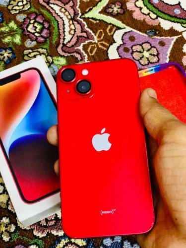 iphone 14 10/10 Condition red color 128 GB and JV with box 