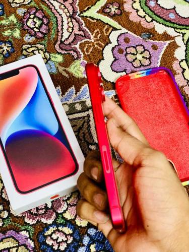 iphone 14 10/10 Condition red color 128 GB and JV with box 