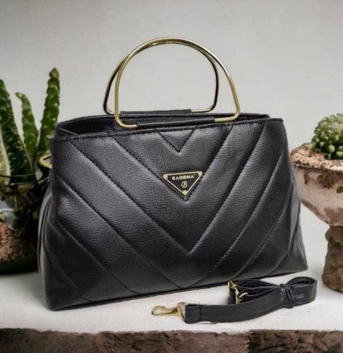 Leather Plain Hand Bag