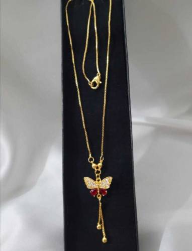 Gold Plated Butterfly Design Pendand Locket 