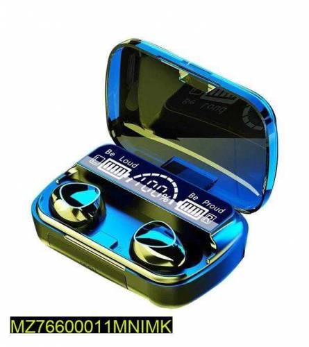M10 Digital Display case Earbuds, black 