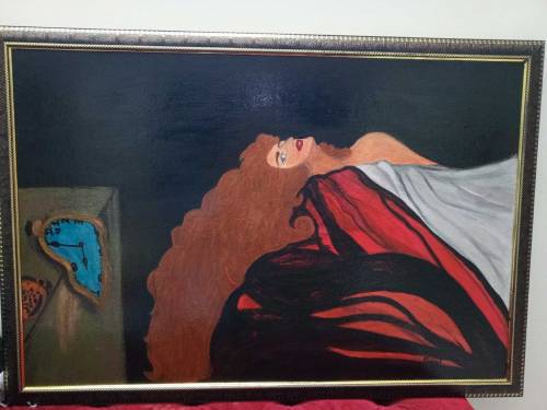 The persistence of memory nd a girl..
