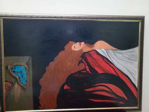 The persistence of memory nd a girl..