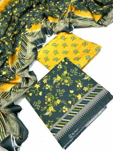 Original Bin saeed lawn 3 pc Free home delivery Allow to open parcel