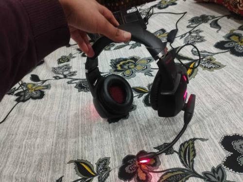 Runmus k11 red dragon wired headphones