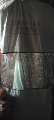 bridal maxi with trouser and paouch with cancan