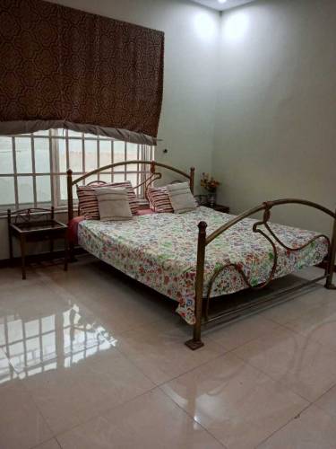 king size double bed with metress sidetable dressing table, mirror