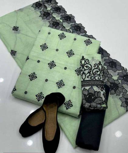 •  Fabric: Paper Cotton• 3Pc with khussa free 