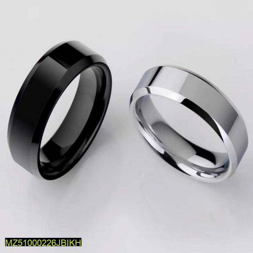 Pack of 2 stunning titanium rings