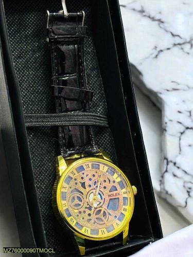 •  Material: Leather•  Product Type: Watch•  Watch Case Shape: Round• 