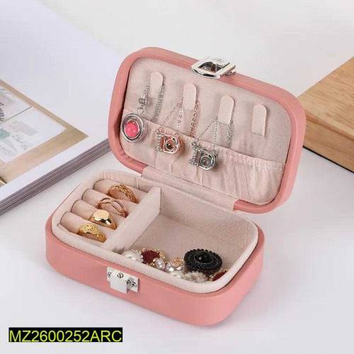 Double Layer PU Leather Jewelry Box For Travel