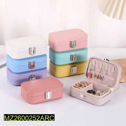 Double Layer PU Leather Jewelry Box For Travel