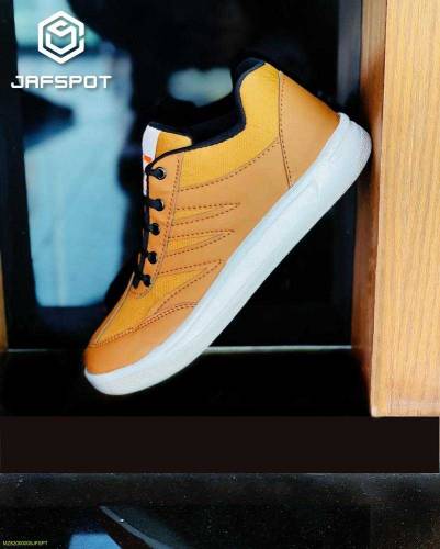 PU LEATHER SHOES BROWN 