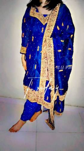 Beautiful banarsi dress with Amazing design 