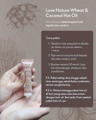 LOVE NATUREHot Oil For Dry Hair with Organic Wheat & Coconut