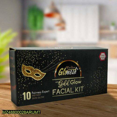 10 pcs Gold Facial Kit 