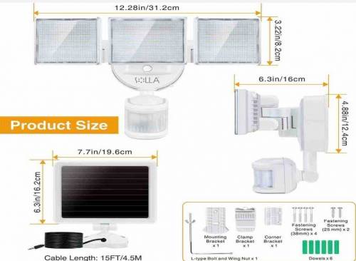SOLLA  2000LM LED Solar security lights (free delivery)