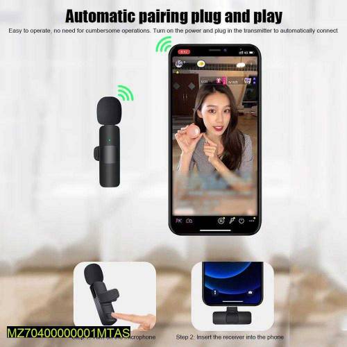 K9 wireless vlogging rechargeable microphone 