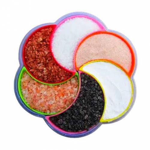 6 in 1 Partition Kitchen Seasoning Box Masala Box Set 6 Grid Portion