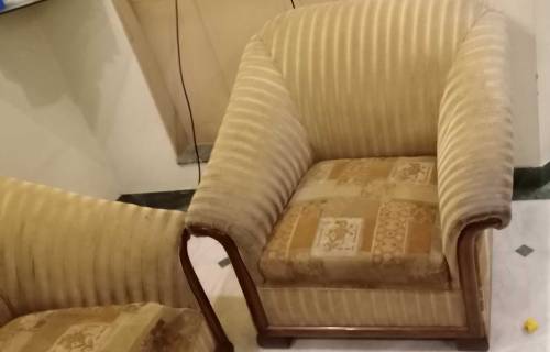 6 seater sofa set, frame/structure from orginal old wood