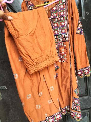 Full embroidery lawn stuff dress 