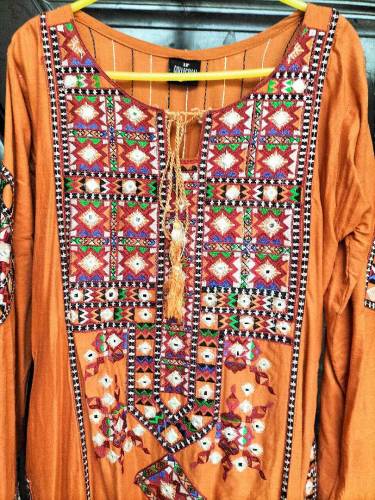 Full embroidery lawn stuff dress 