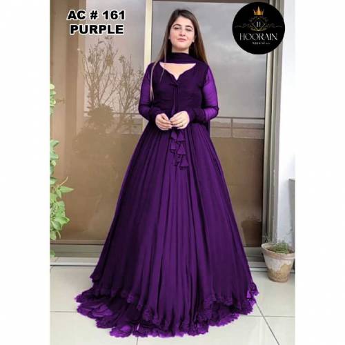 *Two Layers Border Front & Back Lace Work