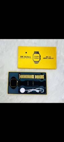 HK9 ULTRA Smart Watch Golden Edition Dual Straps 