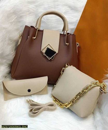 •  Material: PU Leather•  Product Type: HandBag•  Pattern Design: Plai