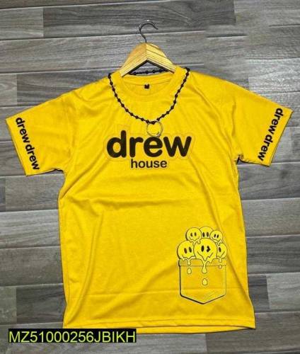 1 pic man's stitched cotton jersey printed T-shirt 