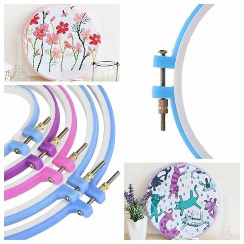 Plastic Embroidery Cross Stitch Frames different sizes 
