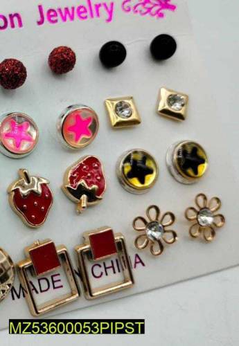 Alloy Earrings Pack of 12 