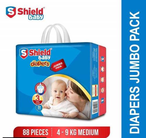88pcs Shield baby diapers Jumbo Pack Size 3