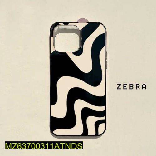 iPhone Back Cover Only Zebra wavy Stripes Design