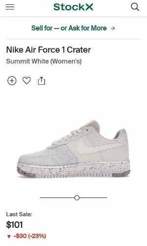 nike air force 1 Crater Summit white
