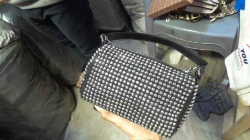 Black rhinestone bag for sale