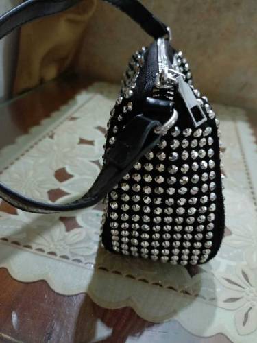 Black rhinestone bag for sale