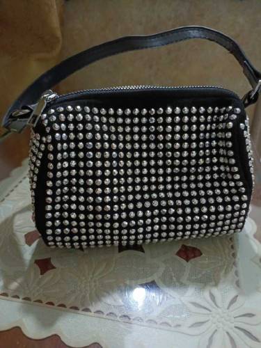 Black rhinestone bag for sale