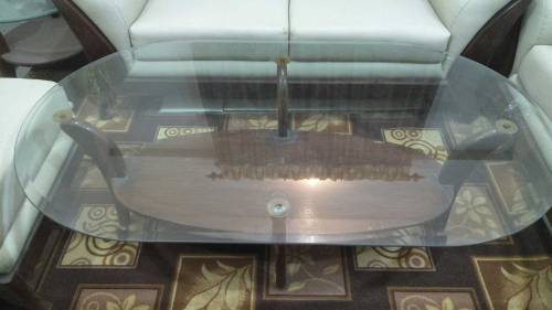 2 seater sofa set with cushion and side couch with tables