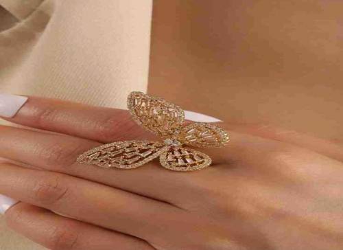 Butterfly Zirconia Ring (Free Delivery)