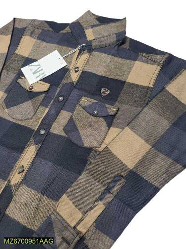 1 pic's Men' s Stiched Cotton Printed Dress Shirt