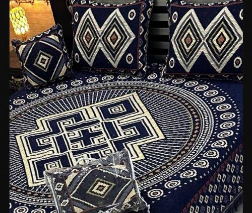 4 Pcs Velvet Jacquard Double BeedSheet