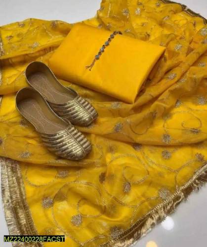 3 Pcs Formal unstitched Suit 
